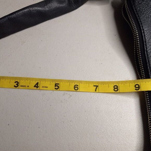 B. Makowsky Black Leather Shoulder bag Cottagecore Grandmacore - Picture 5 of 10